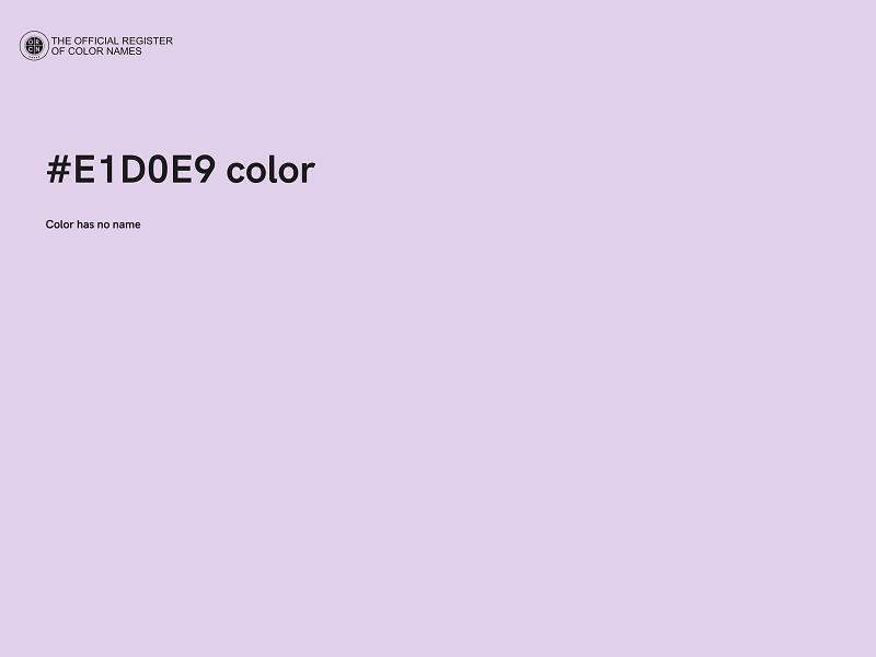 #E1D0E9 color image