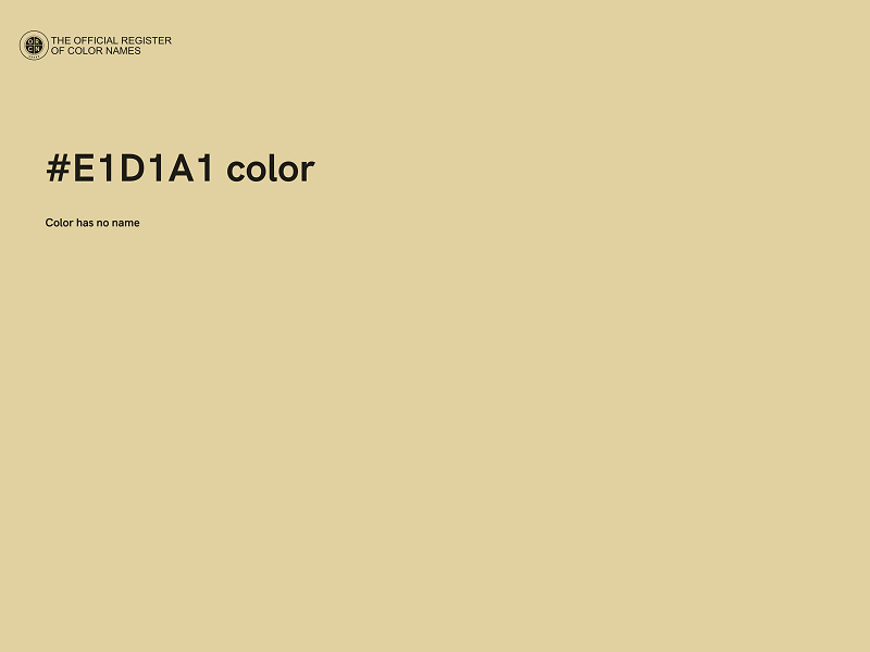 #E1D1A1 color image