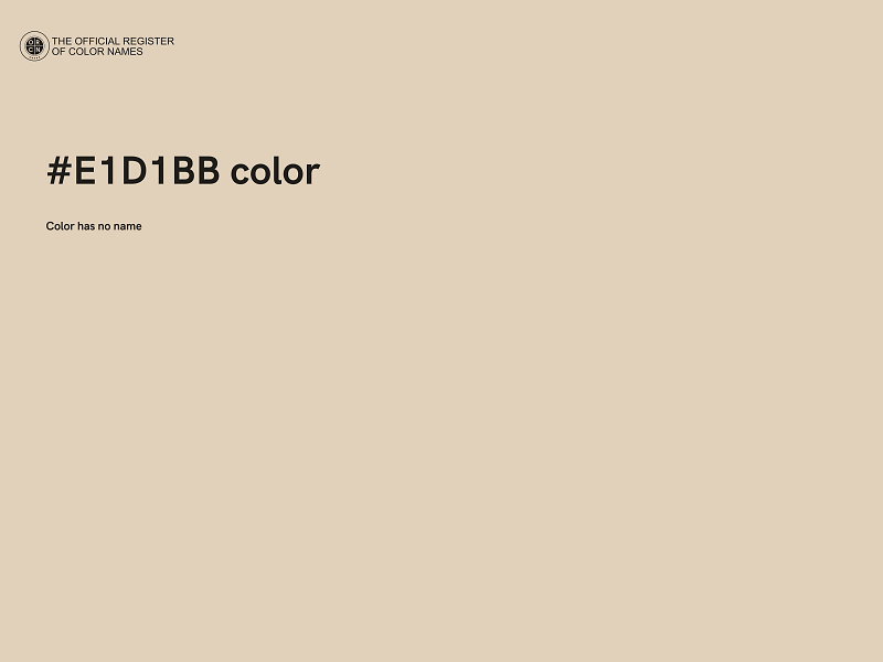 #E1D1BB color image