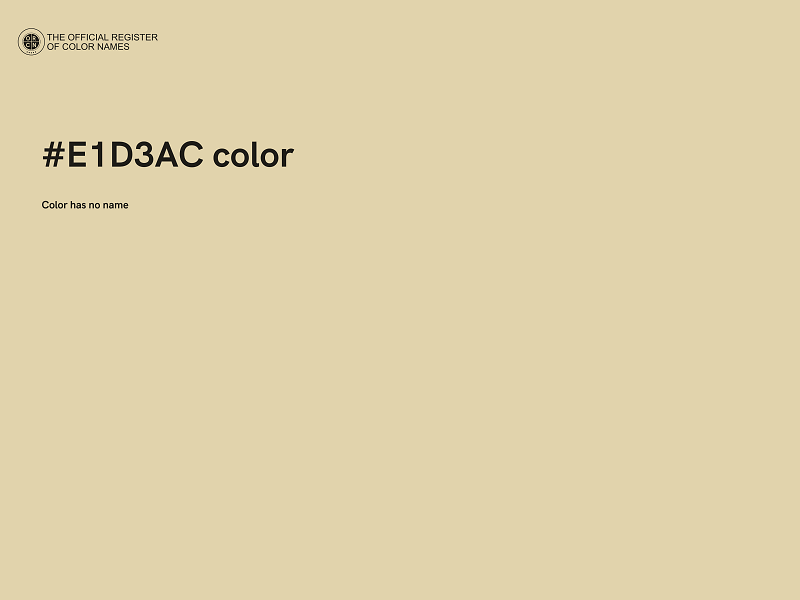 #E1D3AC color image