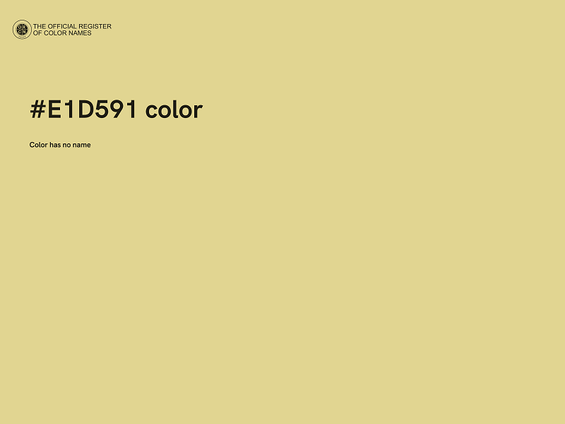 #E1D591 color image