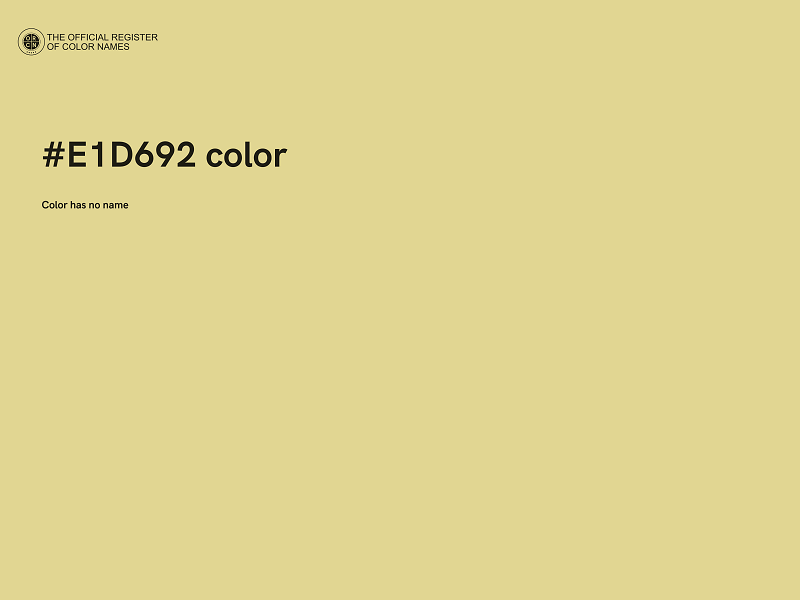 #E1D692 color image