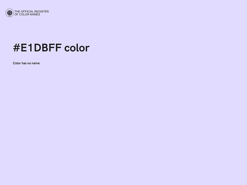 #E1DBFF color image