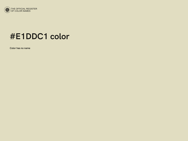 #E1DDC1 color image