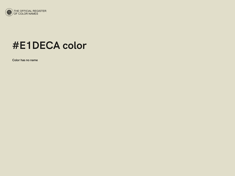 #E1DECA color image