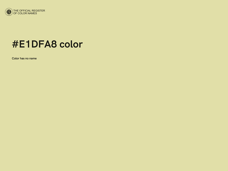 #E1DFA8 color image