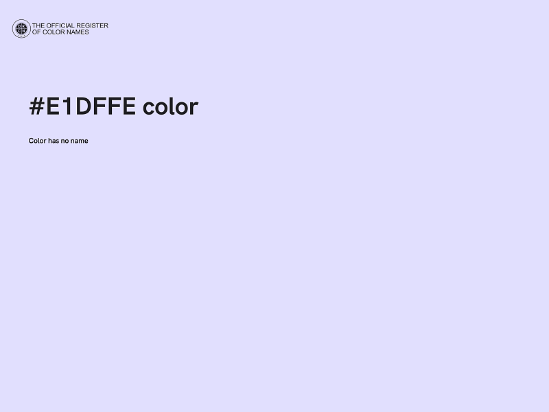 #E1DFFE color image