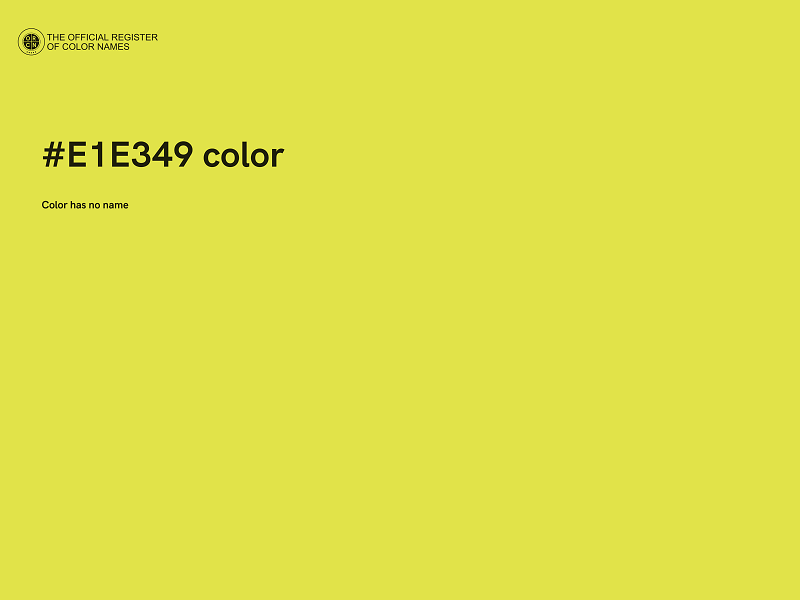 #E1E349 color image