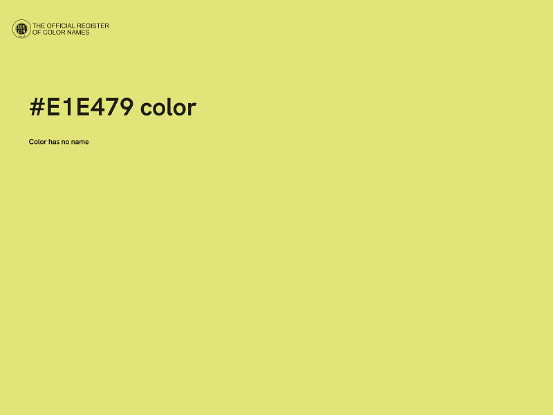 #E1E479 color image