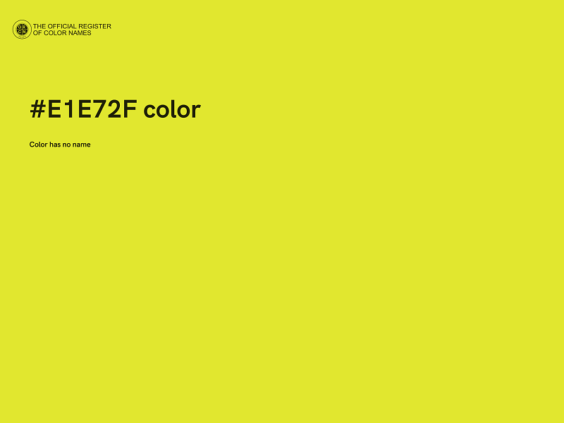 #E1E72F color image