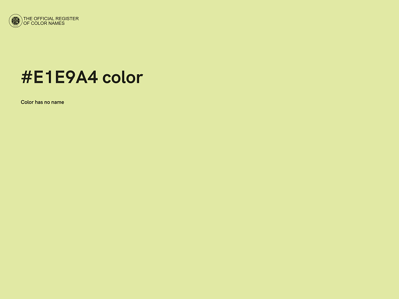 #E1E9A4 color image