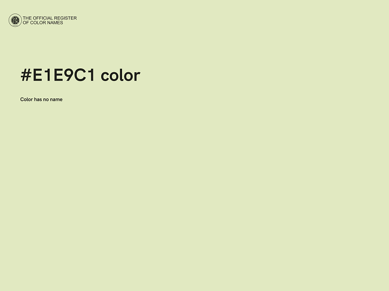 #E1E9C1 color image