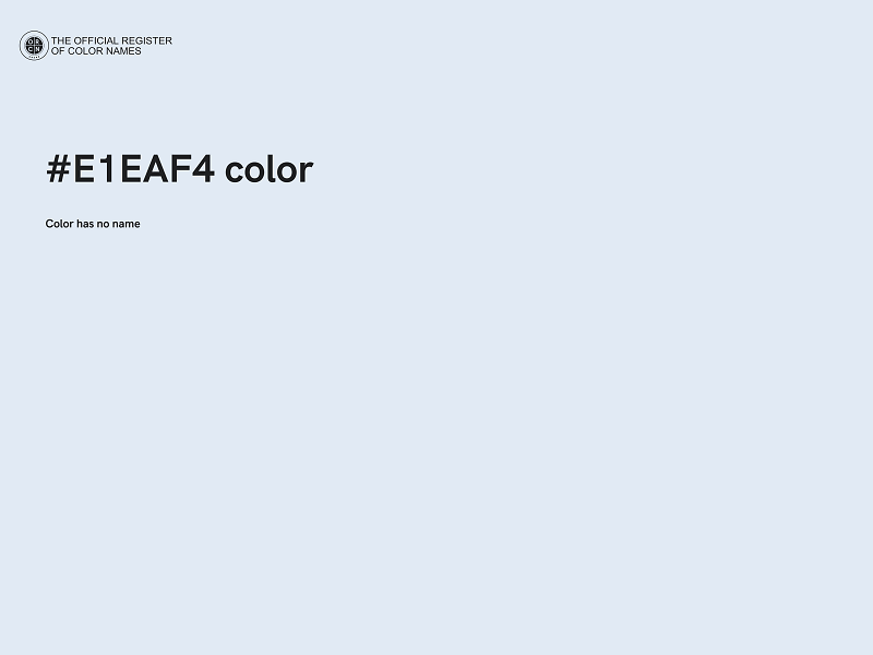 #E1EAF4 color image