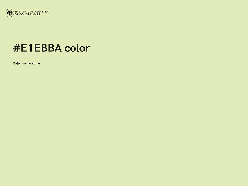 #E1EBBA color image