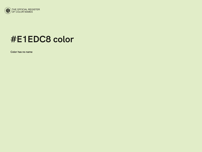 #E1EDC8 color image