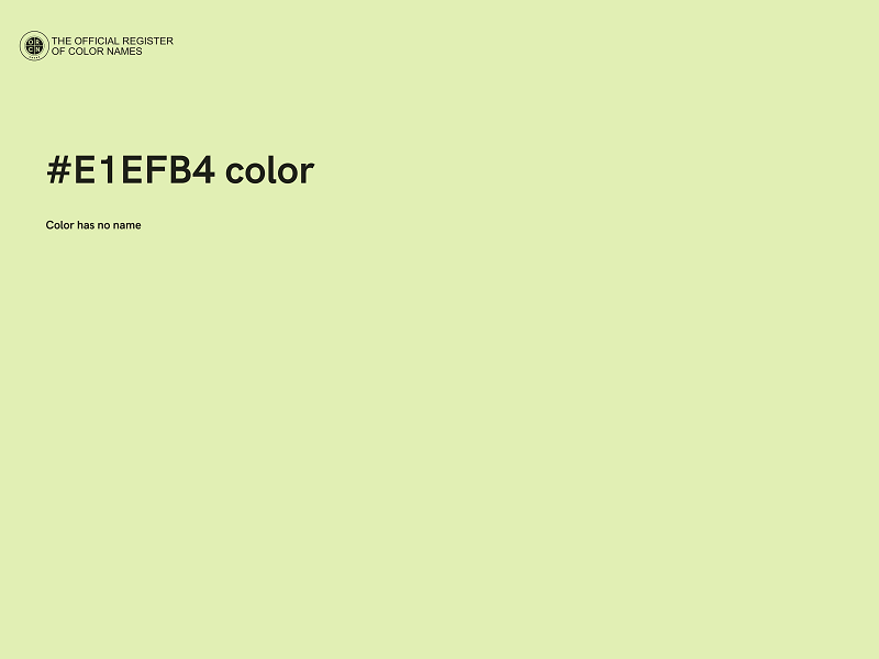 #E1EFB4 color image