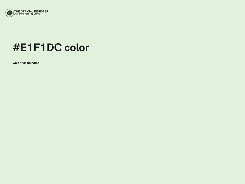 #E1F1DC color image