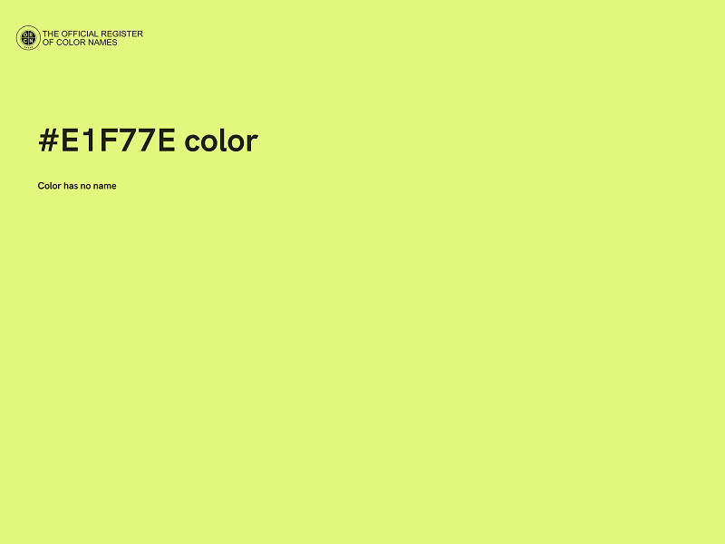 #E1F77E color image