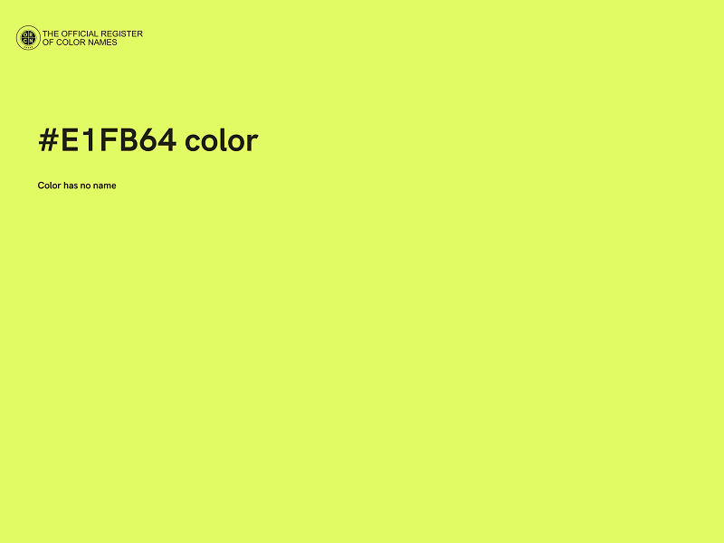 #E1FB64 color image