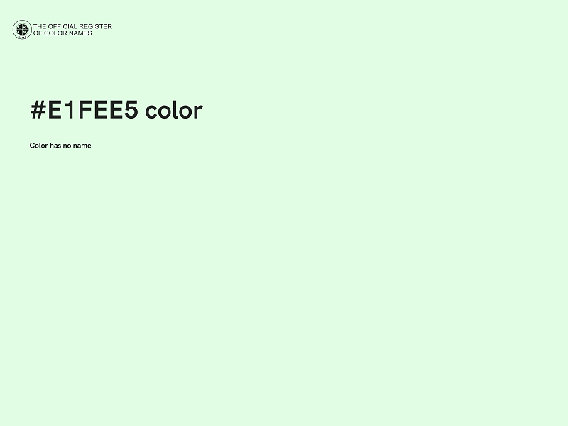 #E1FEE5 color image