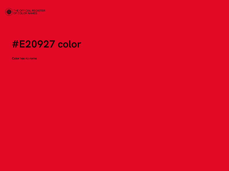 #E20927 color image