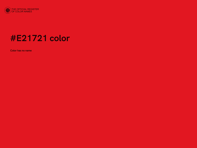 #E21721 color image