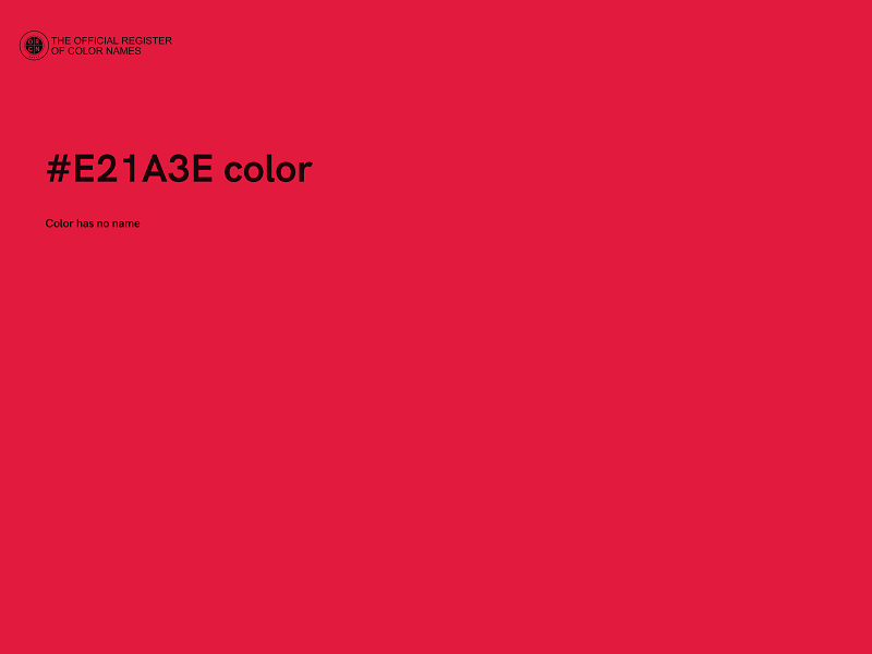 #E21A3E color image