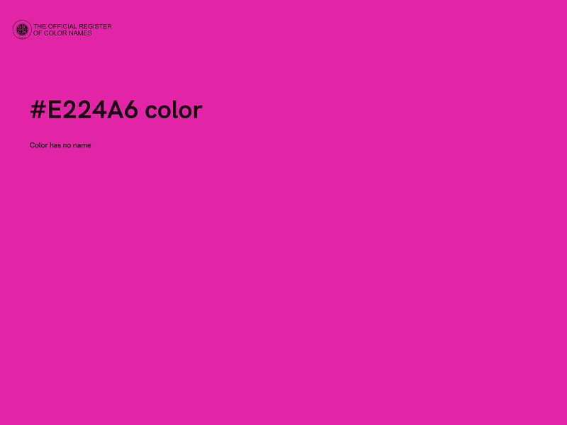 #E224A6 color image