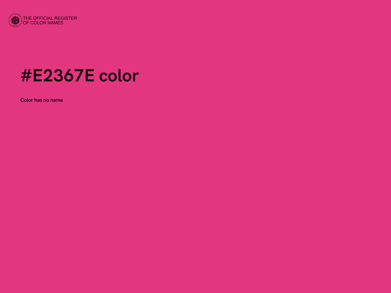 #E2367E color image