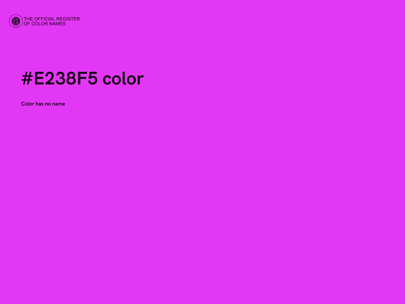 #E238F5 color image