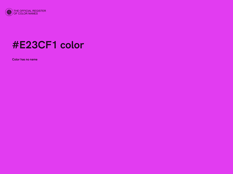 #E23CF1 color image