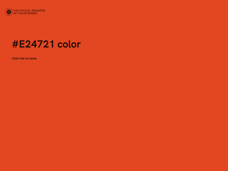 #E24721 color image