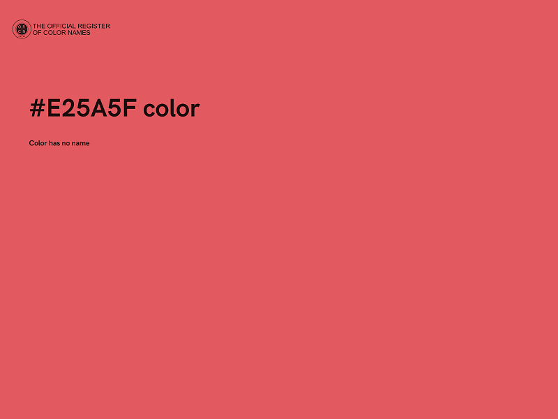 #E25A5F color image