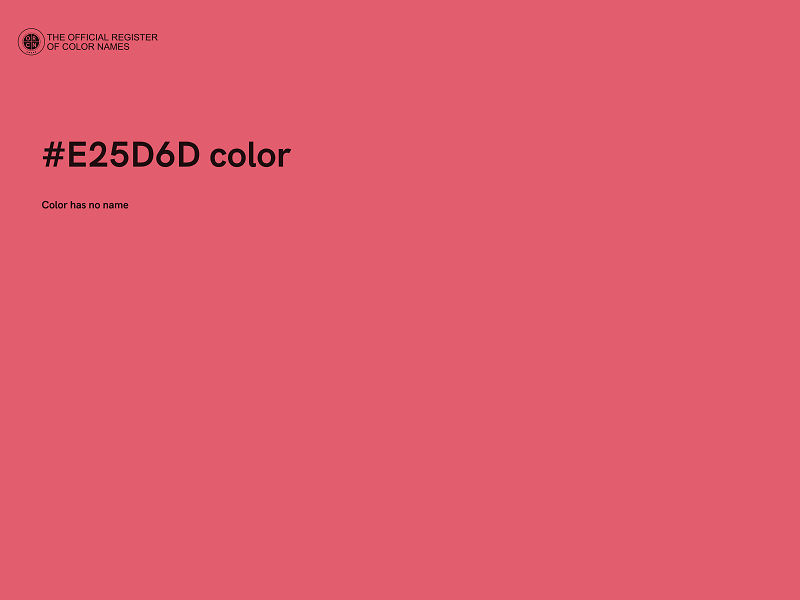 #E25D6D color image