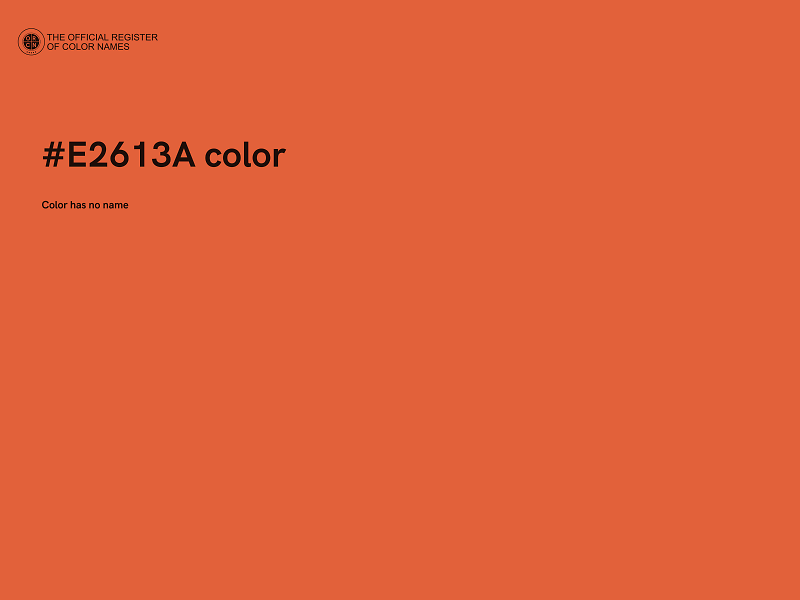 #E2613A color image