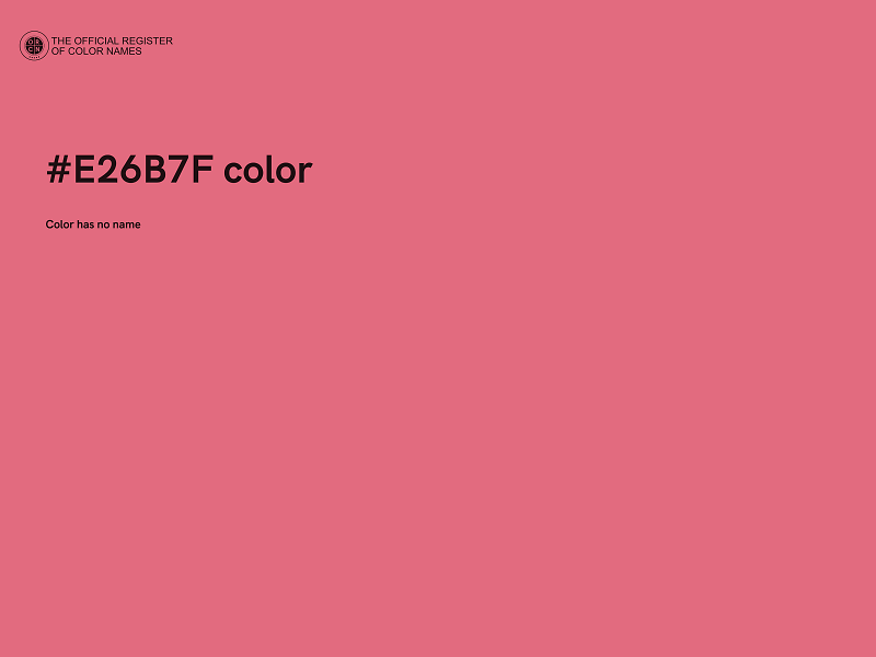 #E26B7F color image