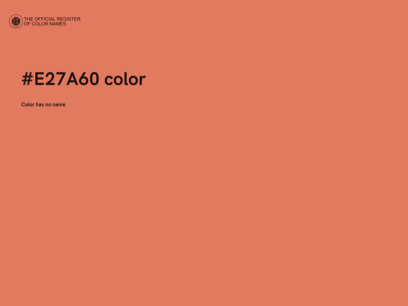 #E27A60 color image