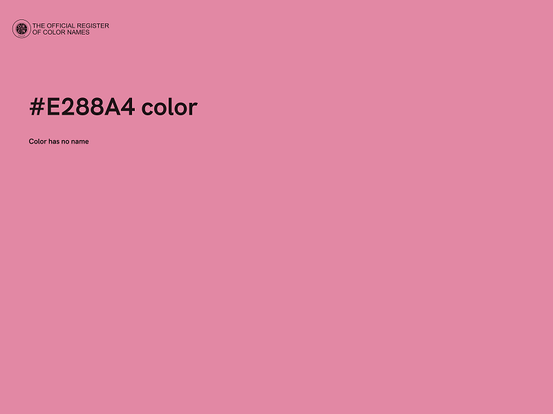 #E288A4 color image