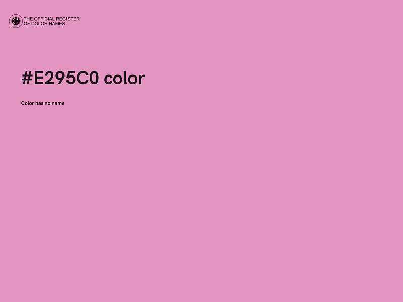 #E295C0 color image