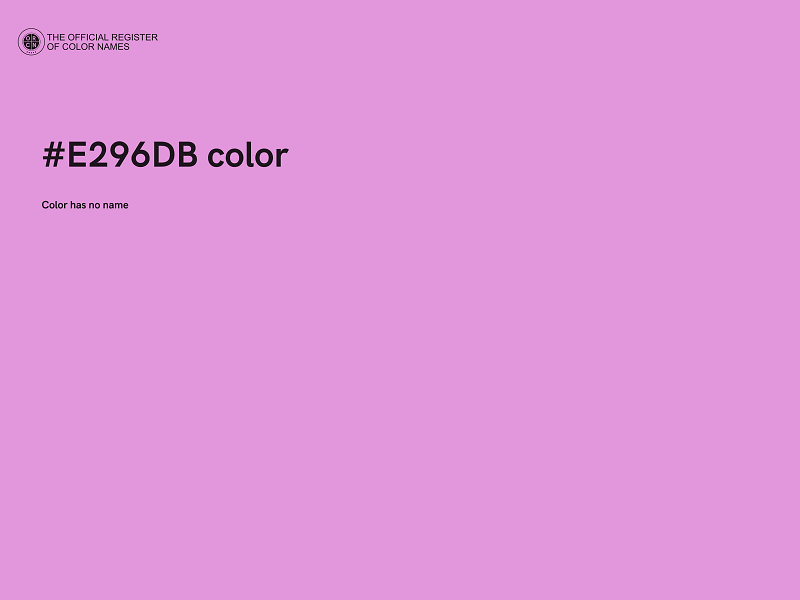 #E296DB color image