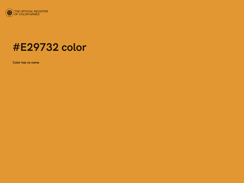 #E29732 color image