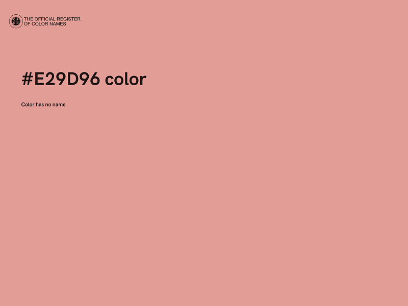 #E29D96 color image