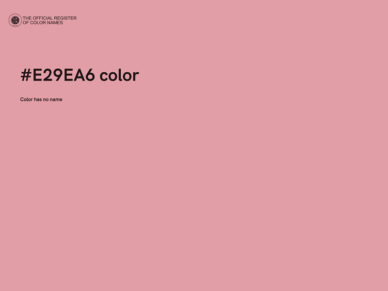 #E29EA6 color image