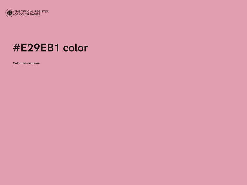 #E29EB1 color image