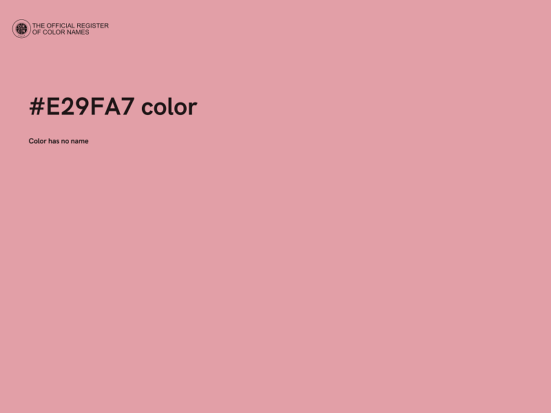 #E29FA7 color image