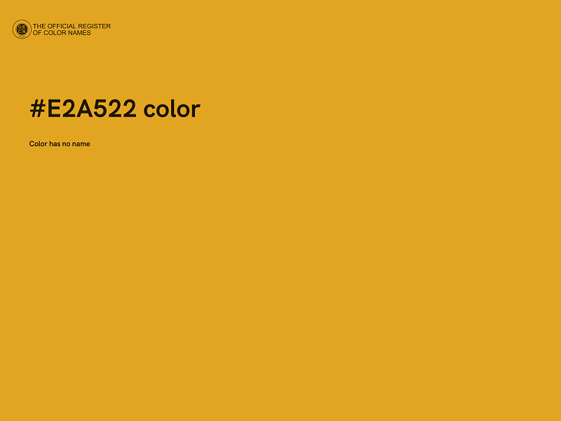 #E2A522 color image