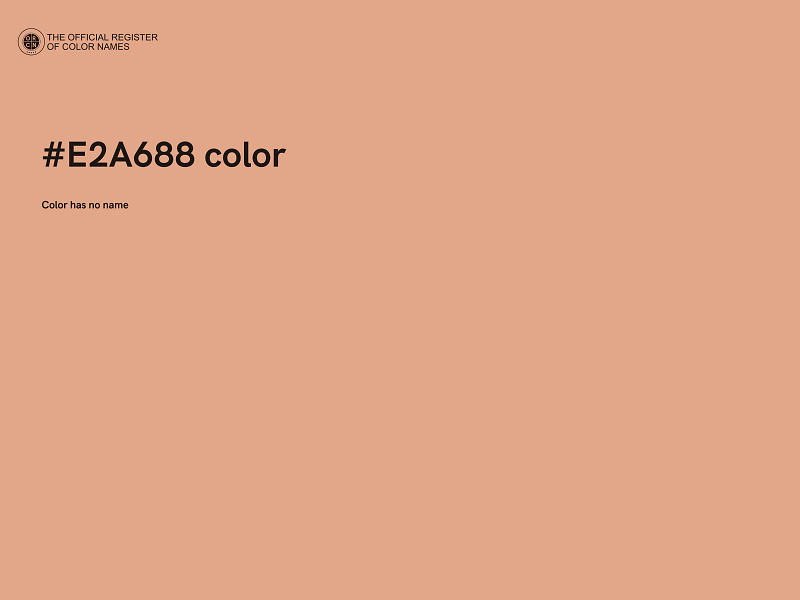 #E2A688 color image