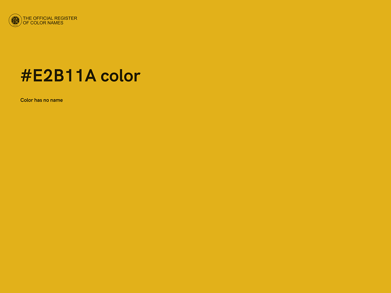 #E2B11A color image