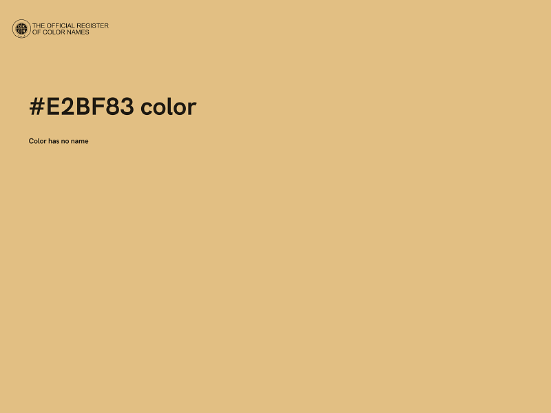 #E2BF83 color image