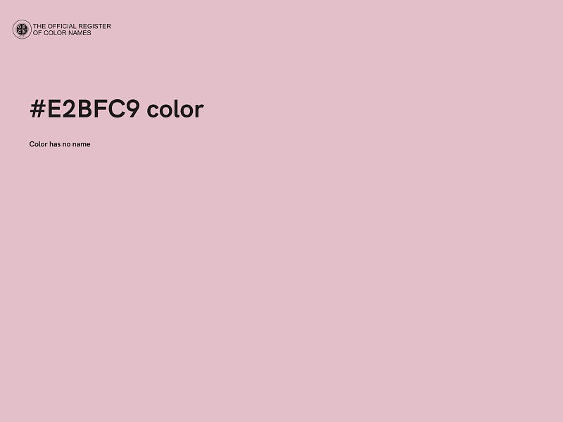 #E2BFC9 color image